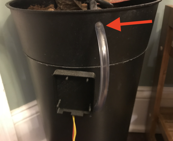 diy self watering pot upper drill hole location